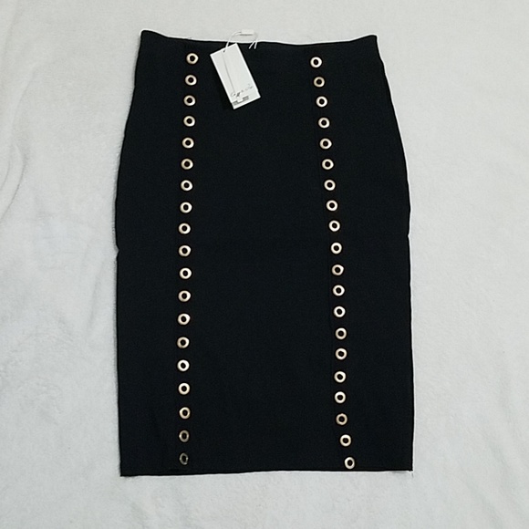 NWT Emi & Joe black pencil skirt - Picture 5 of 6